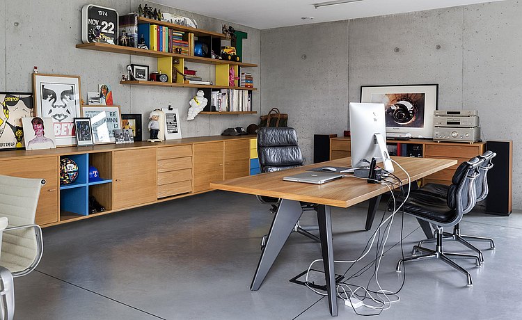 werkkamer met bureau